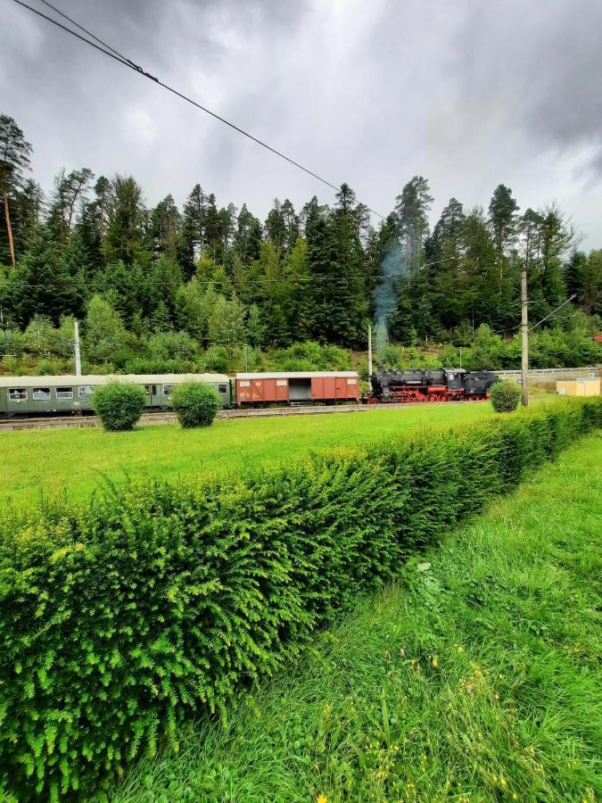 Ferienwohnung Am Wald Bad Herrenalb Esterno foto